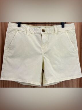 American Eagle Outfitters Cream Flat-Front Men's Shorts